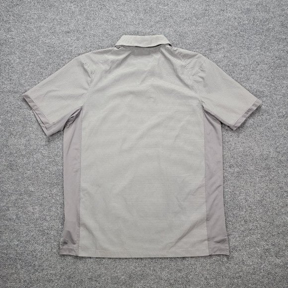 Greg Norman Polo Shirt Mens Large Gray Short Sleeve Golf Performance Rapivent - Picture 8 of 8